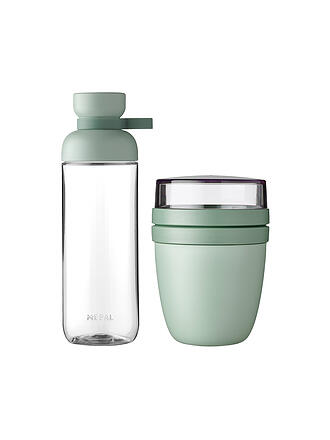 MEPAL | Lunchpot Set 2tlg. mit Trinkflasche ELLIPSE  Nordiic Sage 