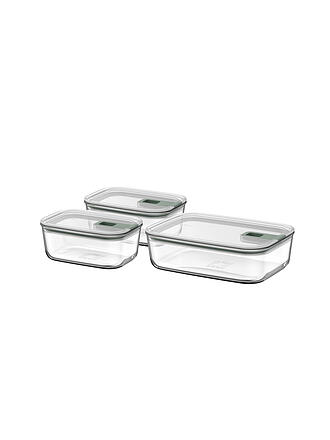 MEPAL | Glas-Frischhaltedose Set 3tlg. EASYCLIP 2X700ml/1,5L Glas /Nd. Sage