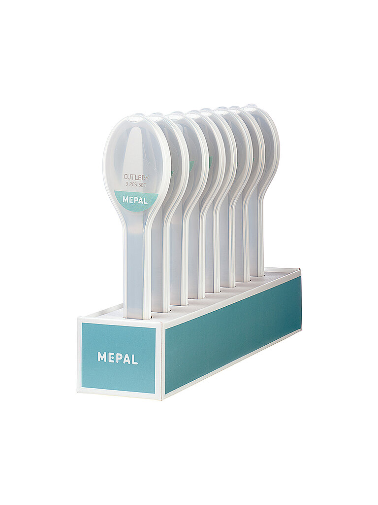 MEPAL Besteck Ellipse 3tlg Edelstahl Weiss  weiß
