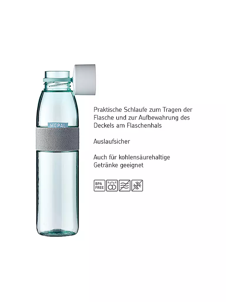 MEPAL | Trinkflasche ELLIPSE 500ml Nordic Sage | grün