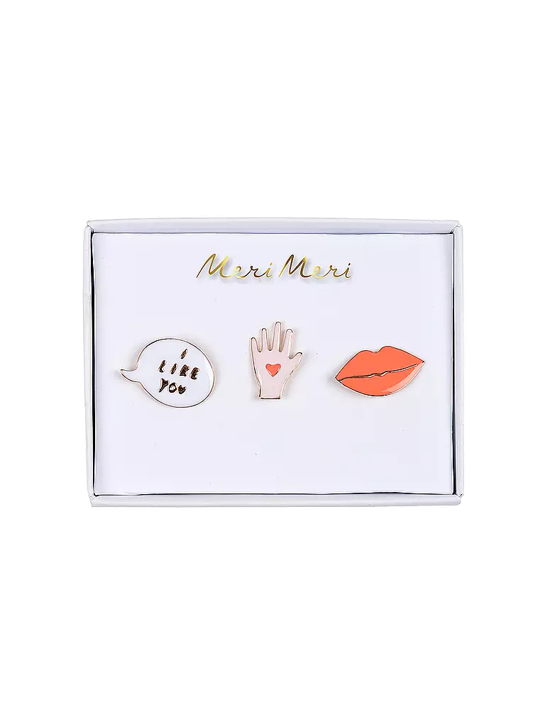 MERI MERI UK | Lips, Hand & Bubble Enamel Pins | bunt