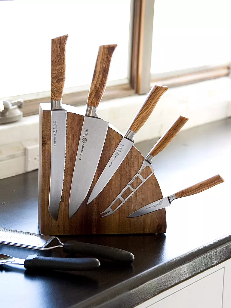 MESSERMEISTER | Messerblock magnetisch Akazienholz | braun