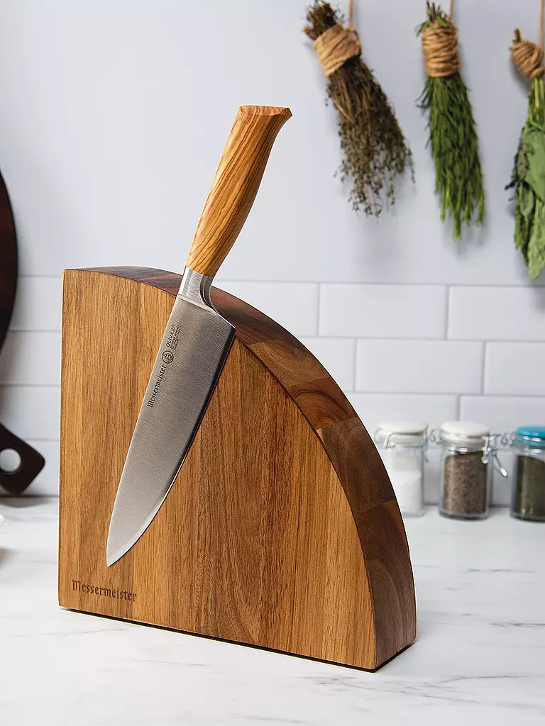 MESSERMEISTER | Messerblock magnetisch Akazienholz | braun