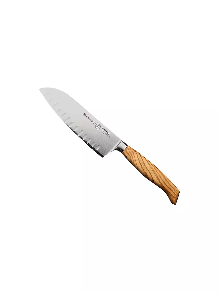 MESSERMEISTER | Santoku Messer OLIVA LUXE 16,5cm Olivenholz | braun