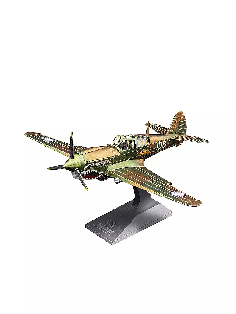 METAL EARTH 3D Metallbausatz - P-40 Warhawk keine Farbe