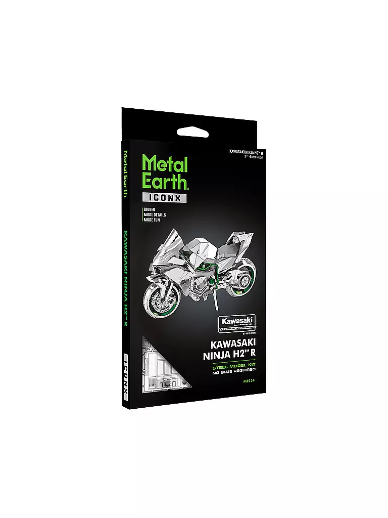 METAL EARTH | 3D Modellbausatz aus Metall "Iconx" Kawasaki Ninja H2R | keine Farbe