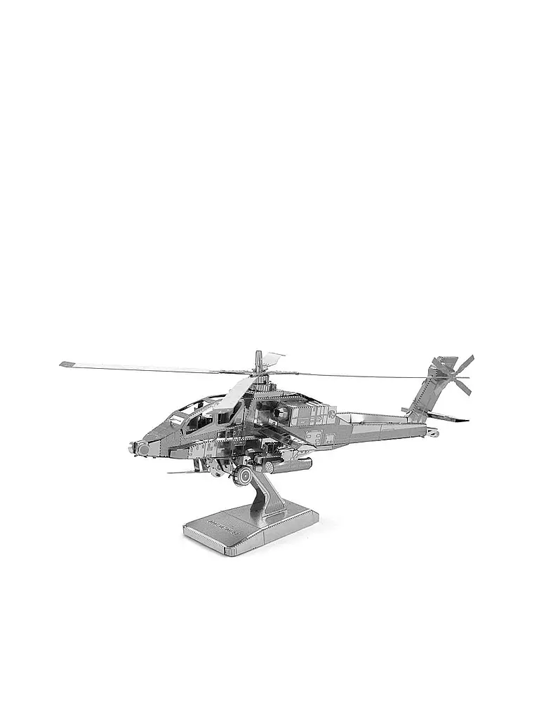 METAL EARTH | 3D Modellbausatz aus Metall - Boeing AH-64 Apache | keine Farbe