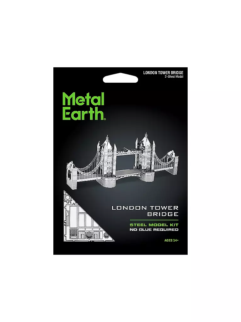 METAL EARTH | 3D Modellbausatz aus Metall - London Tower Bridge | keine Farbe