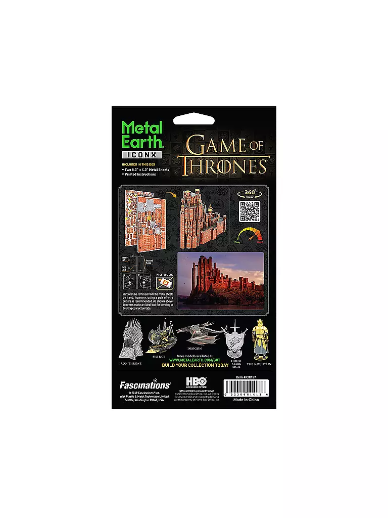 METAL EARTH | Premium Series Game of Thrones: Red Keep | keine Farbe