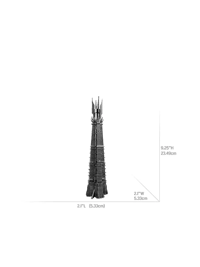 METAL EARTH | Premium Series Herr der Ringe - Orthanc | keine Farbe