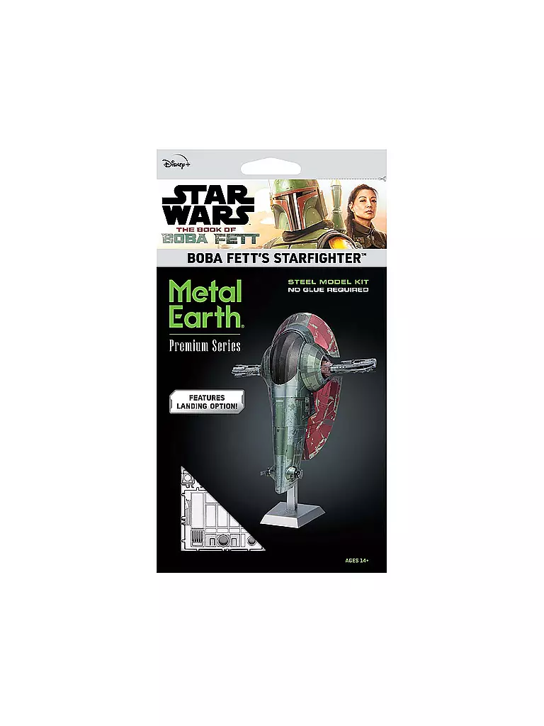METAL EARTH | Premium Series STAR WARS Mandalorian - Boba Fett's Starfighter | keine Farbe