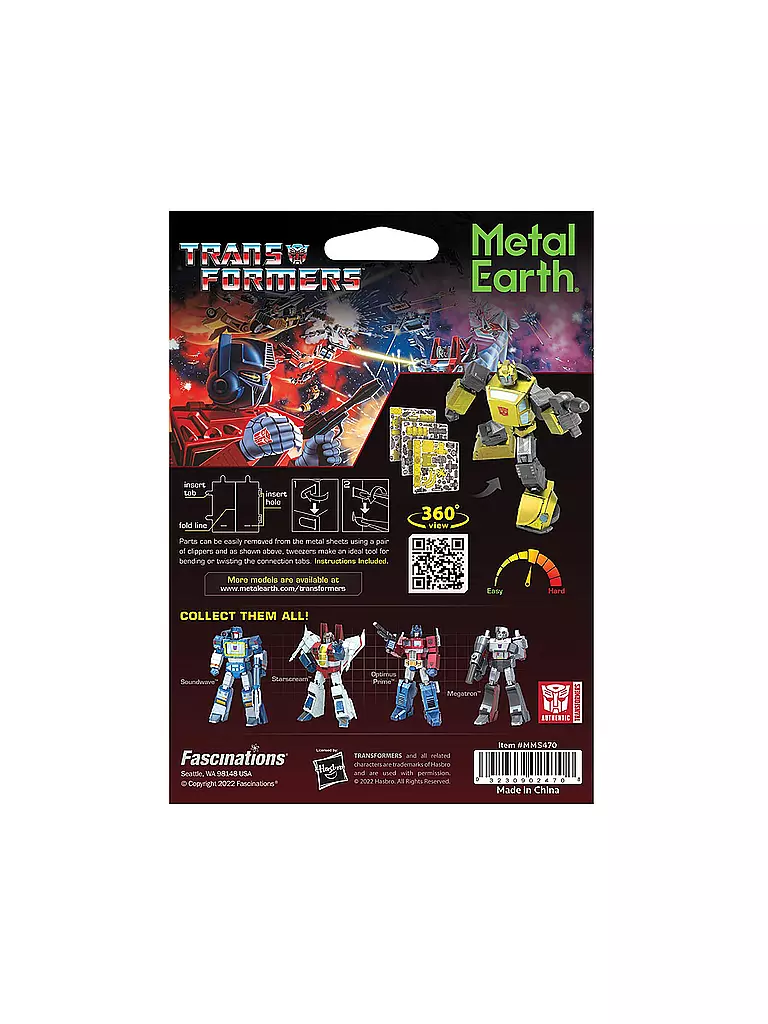METAL EARTH | Transformers Bumblebee | keine Farbe