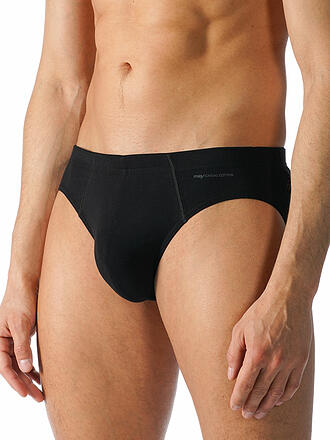 MEY | Slip CASUAL COTTON schwarz