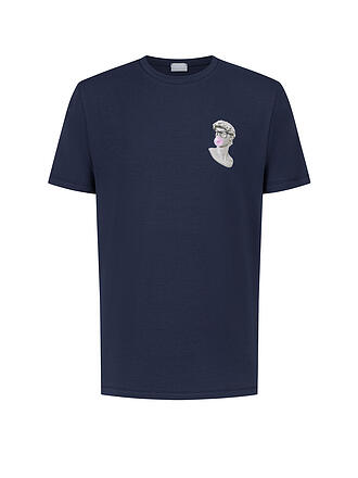 MEY | Pyjamashirt MARBLE MUSE yacht blue