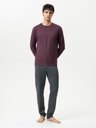 MEY | Pyjama EVENING GEO oxblood