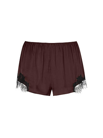 MEY | Pyjamashorts POETRY LUXURY hot maroon