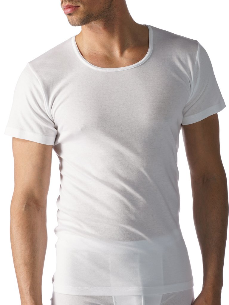 MEY T Shirt Casual Cotton Weiss weiß | 5