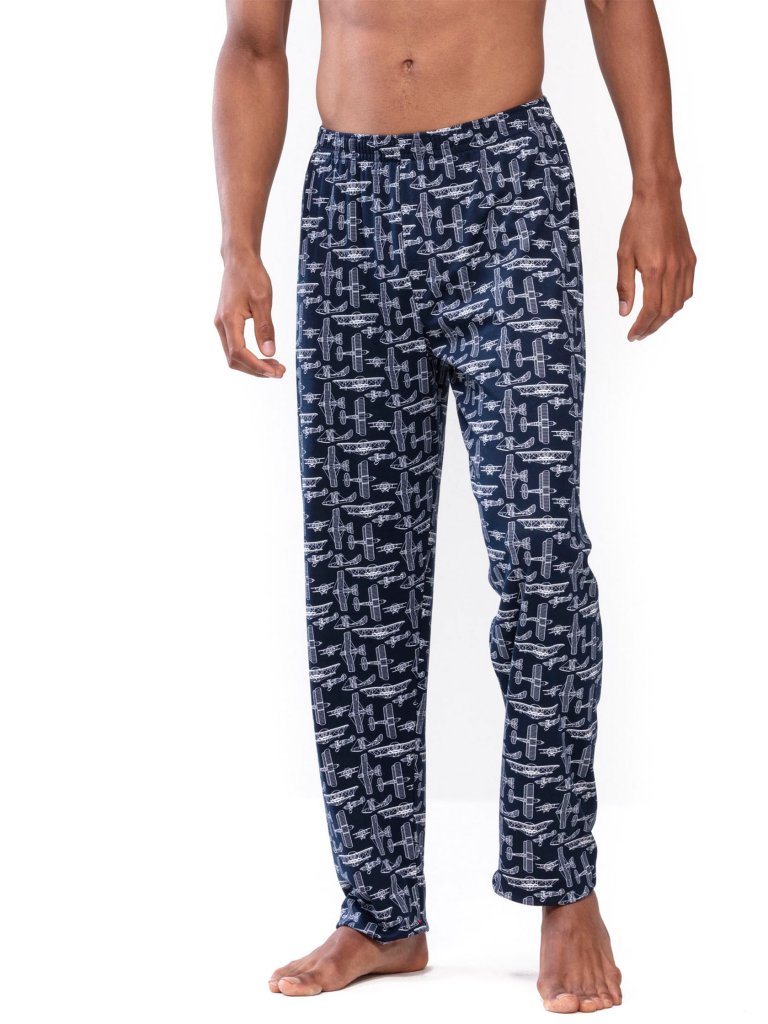 MEY Pyjamahose Edinburgh Yacht Blue blau | L