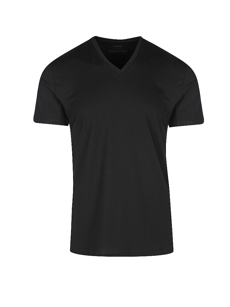 Mey Loungewear Serie Hybrid T-Shirt Herren Shirts 1/2 Arm Schwarz (XL)