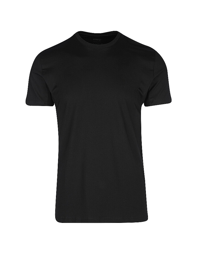Mey Loungewear Serie Hybrid T-Shirt Herren Shirts 1/2 Arm Schwarz (M)