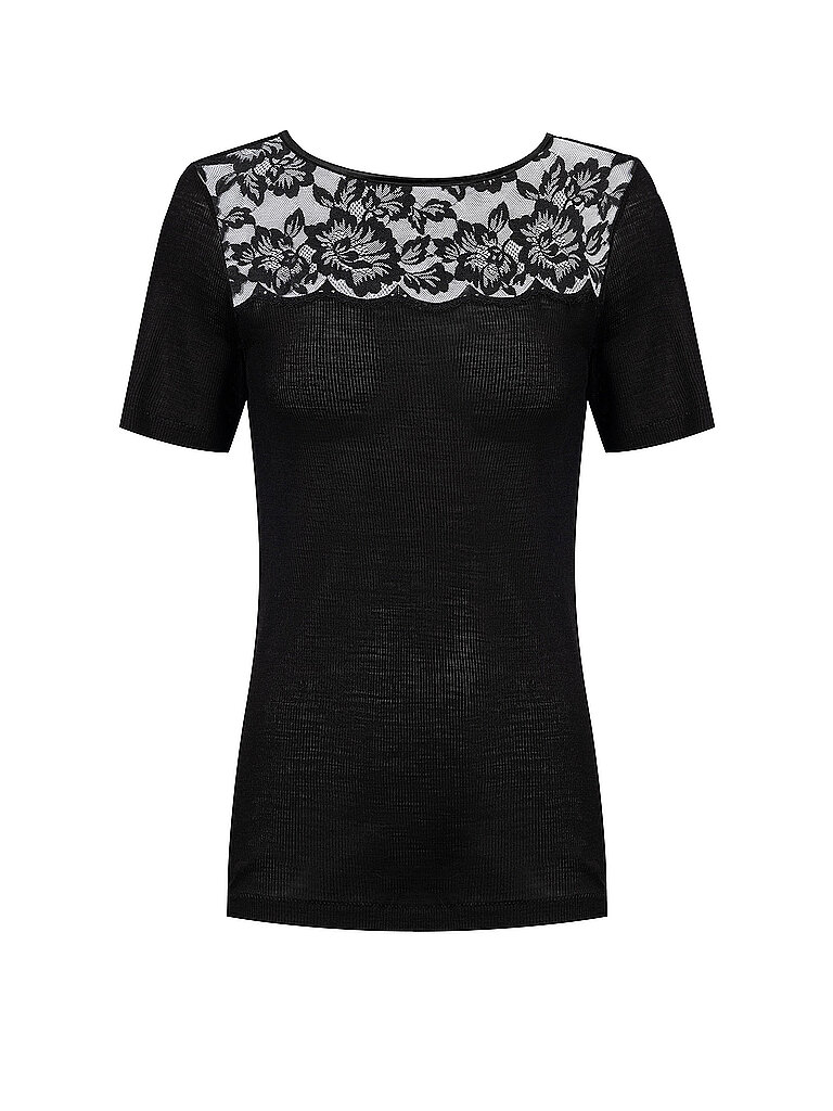 MEY T-Shirt WOOL LOVE schwarz | L/XL – mey