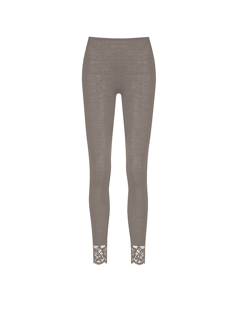MEY Loungewear Leggings WOOL LOVE deep taupe hellbraun | XXS/XS