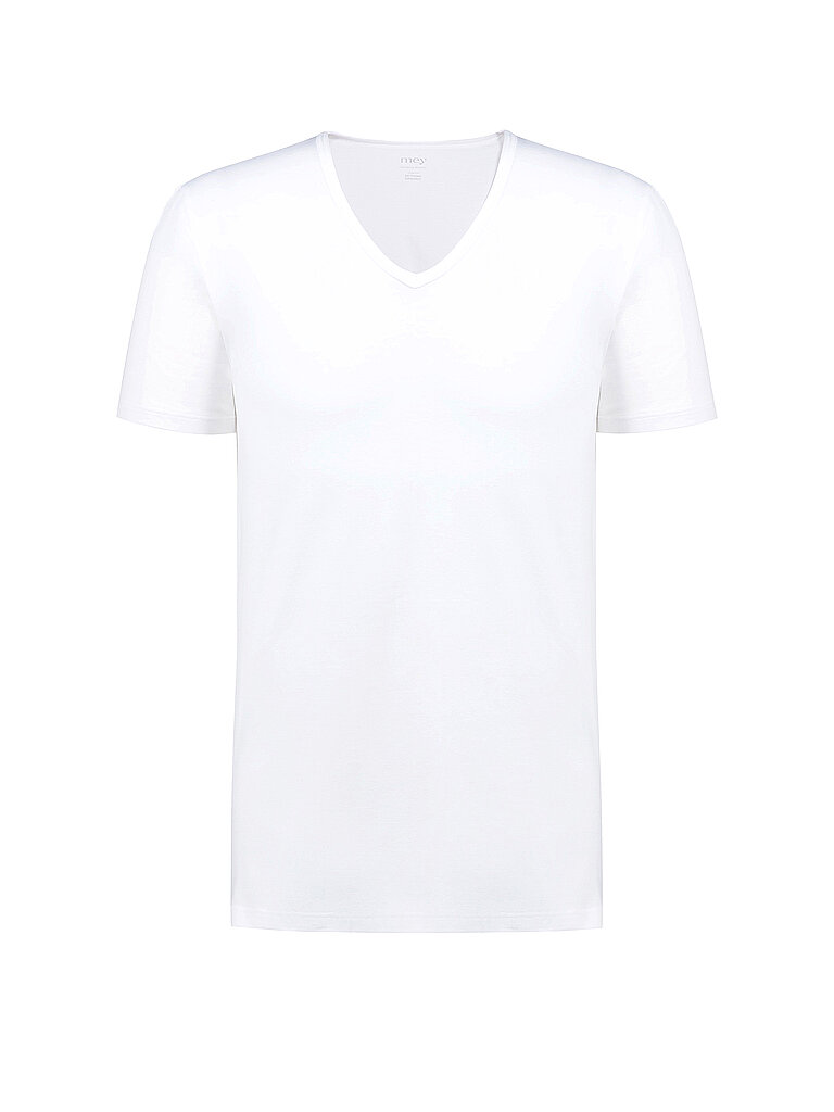 T-Shirt mit abgerundetem V-Ausschnitt