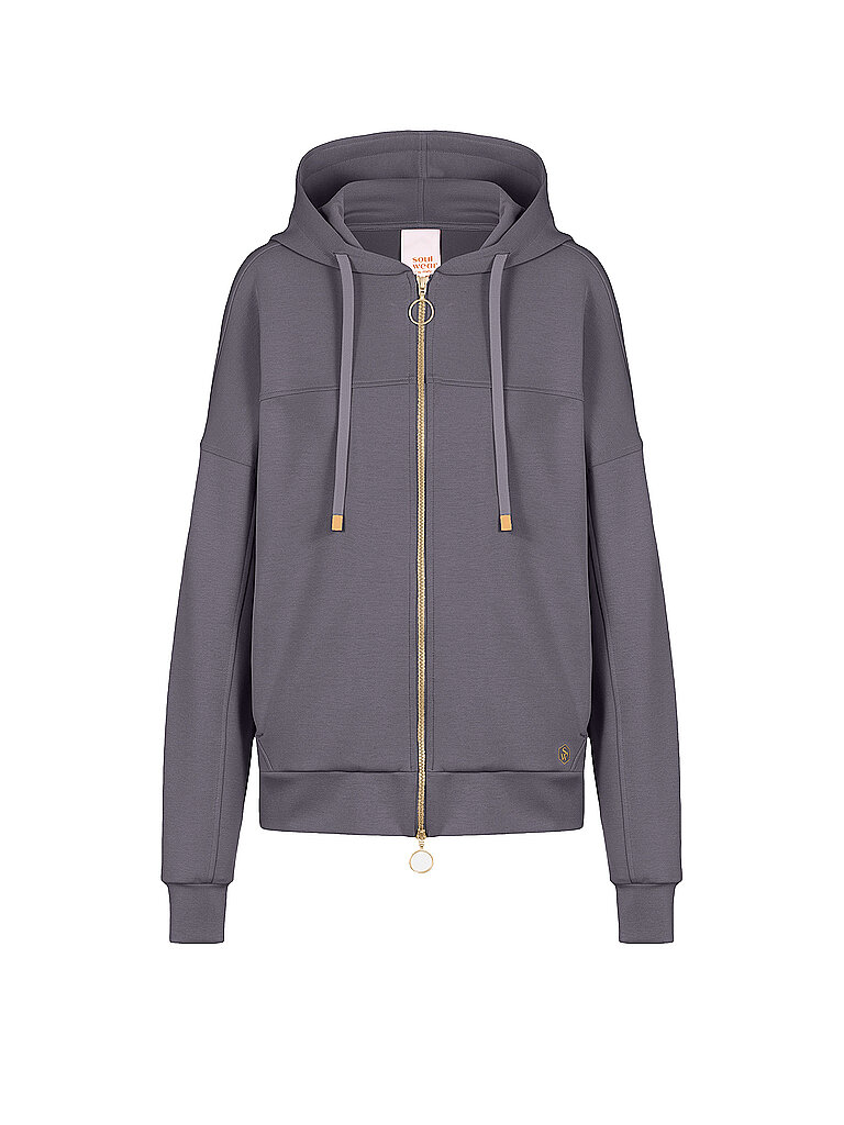 MEY Loungewear Sweatjacke SMOOTH serious grey grau | L
