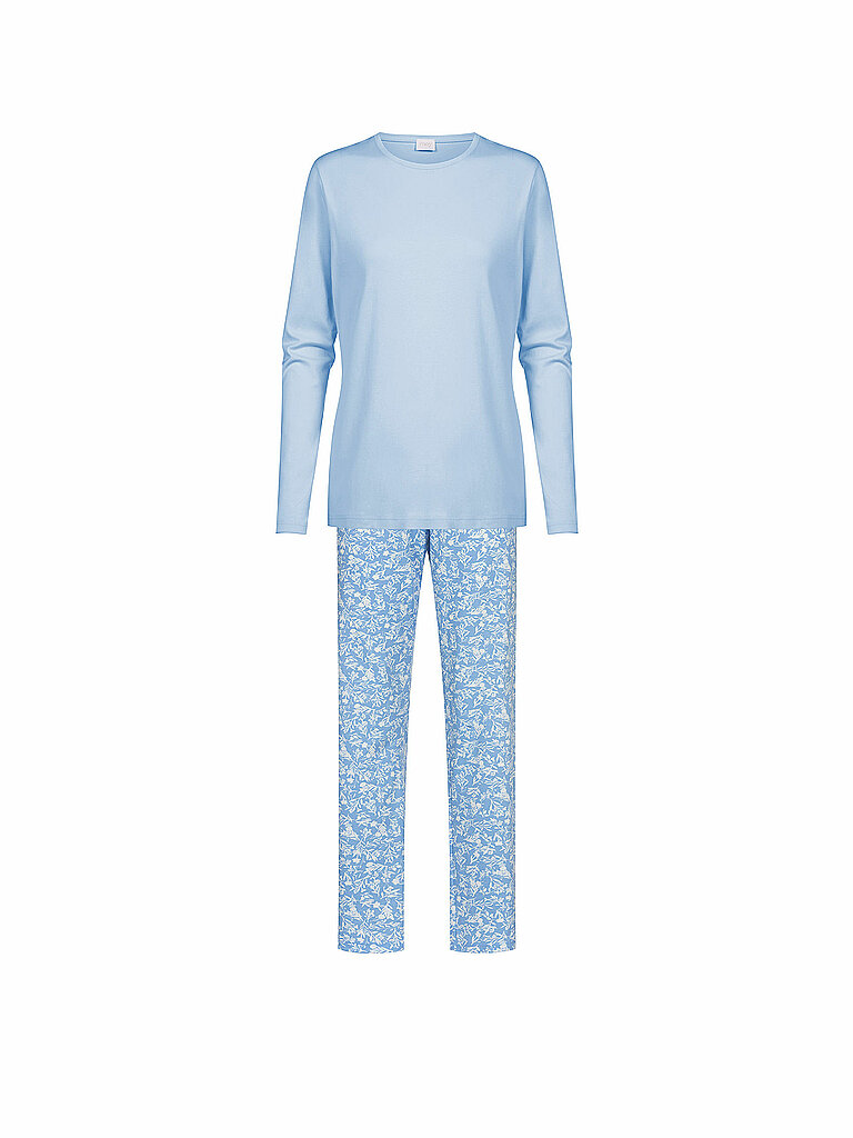 MEY Pyjama blue silk  hellblau | 38