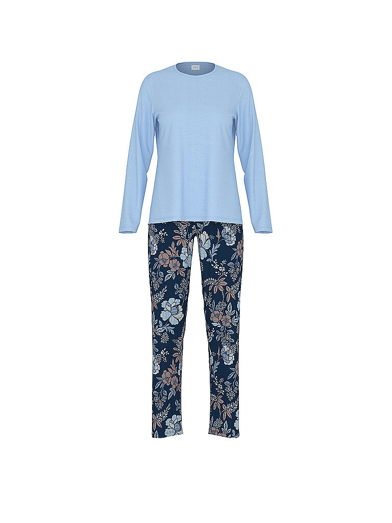 MEY Pyjama NOSTALGIA  deep marine dunkelblau | 48