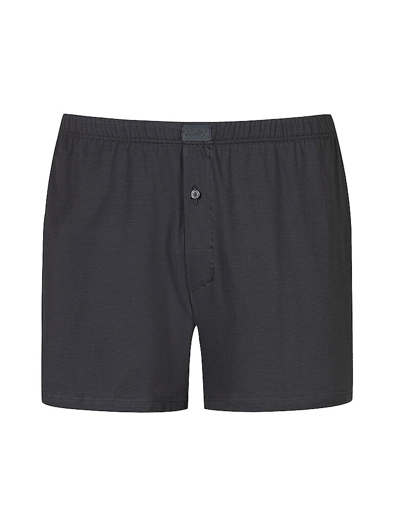 MEY Boxershorts thunder grey schwarz | S