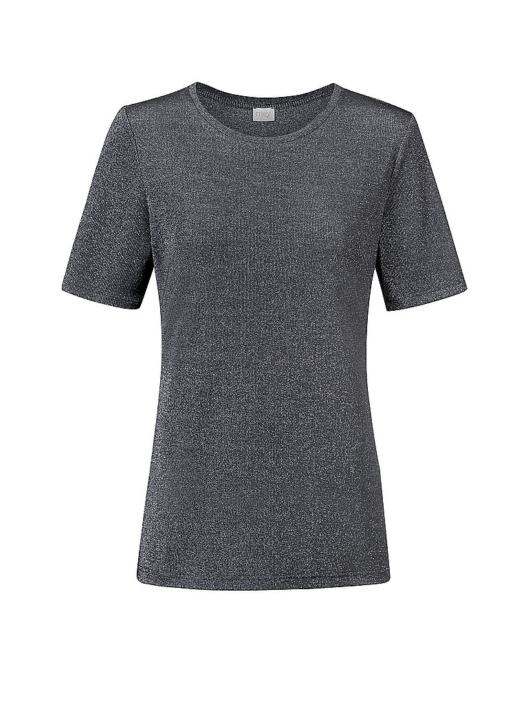 MEY T-Shirt SPARKLING RIB thunder – mey