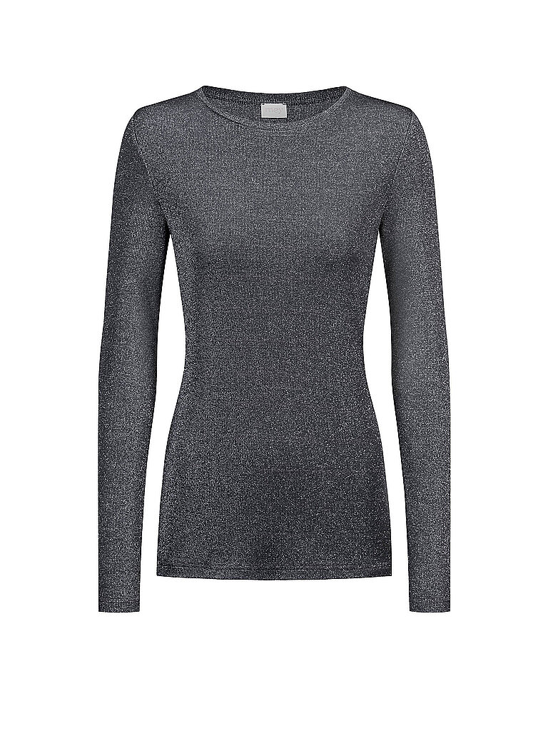 MEY Langarmshirt SPARKLING RIB thunder – mey