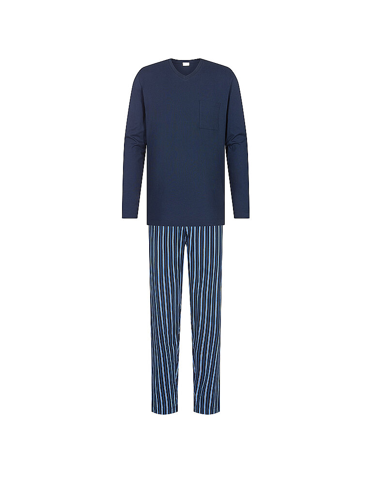Pyjama mit V-Ausschnitt Modell Straight