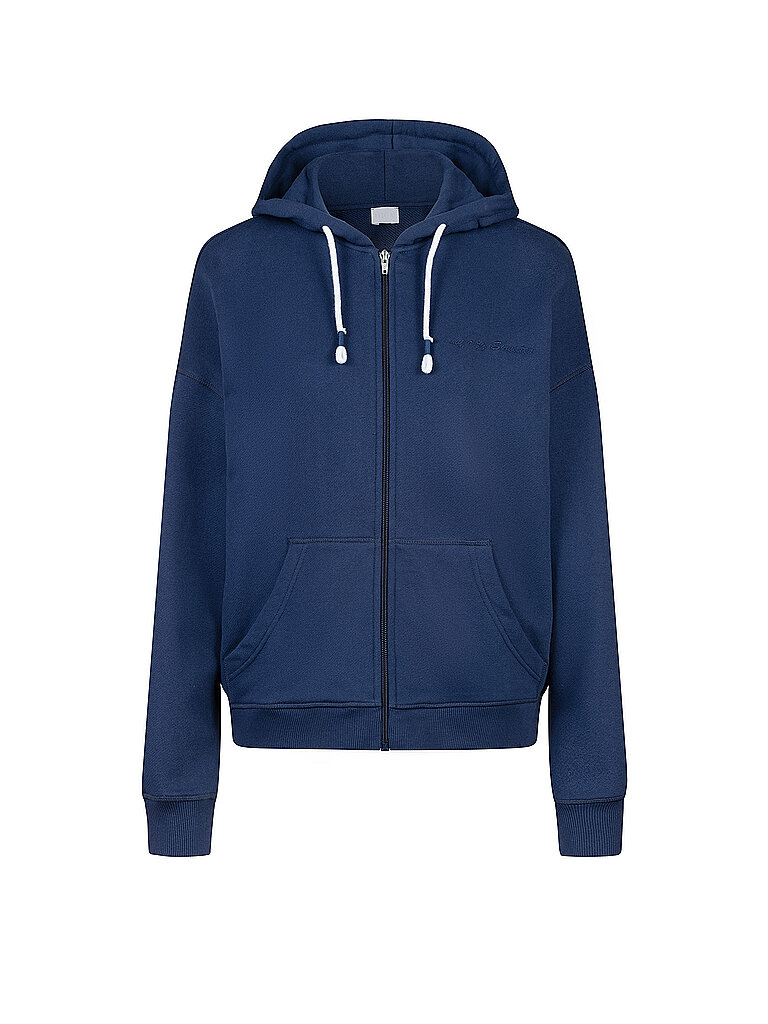 MEY Loungewear Sweatjacke MELLOW COTTON blue zodiac dunkelblau | L