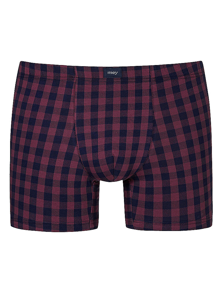 MEY Pants LUMBER GRID yacht blue dunkelrot | S
