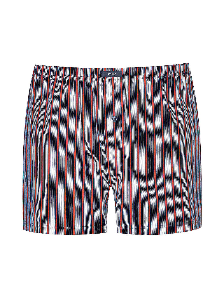 MEY Boxershorts VARIED STRIPES red pepper dunkelblau | L