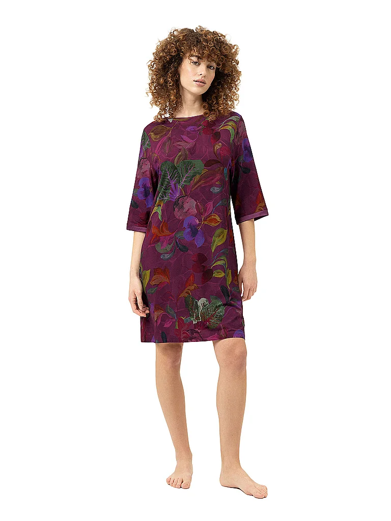 MEY Chemise de nuit - Sleepshirt COSMIC GARDEN crushed berry baie | L