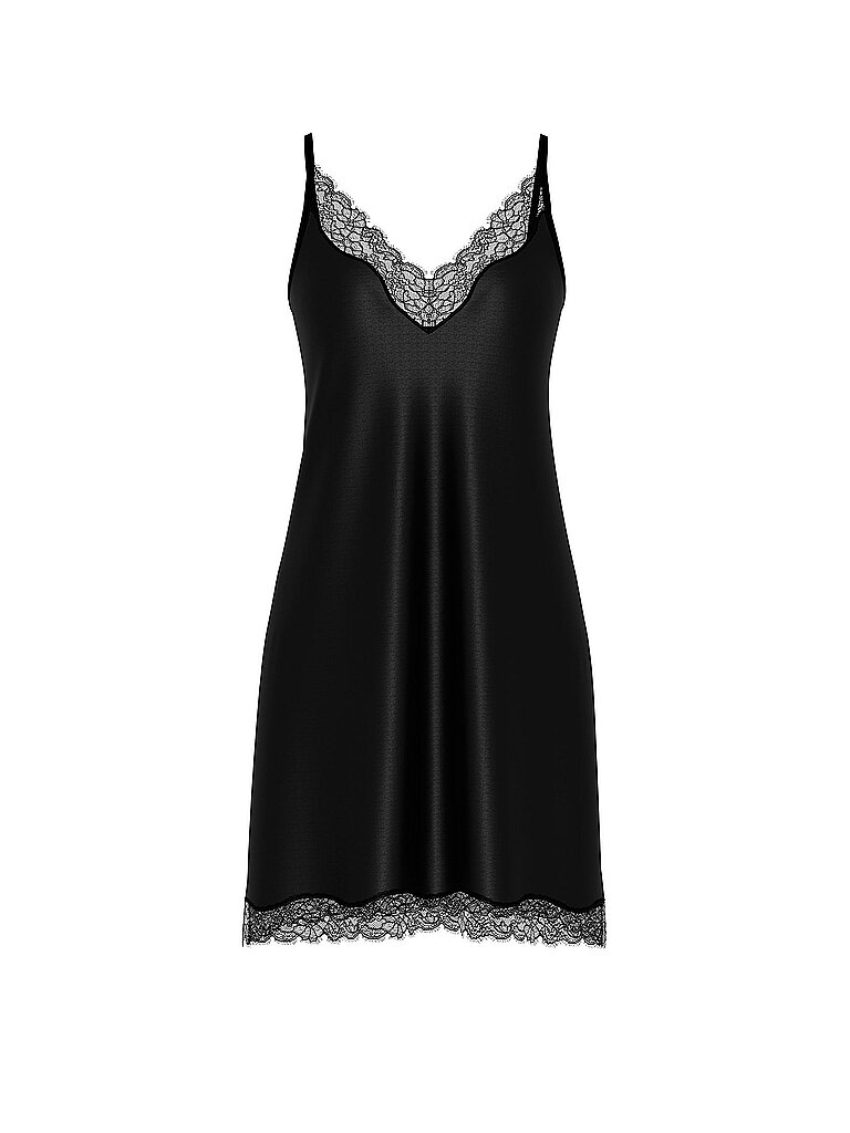 MEY Nachthemd - Sleepshirt PURE SHINE schwarz schwarz | L