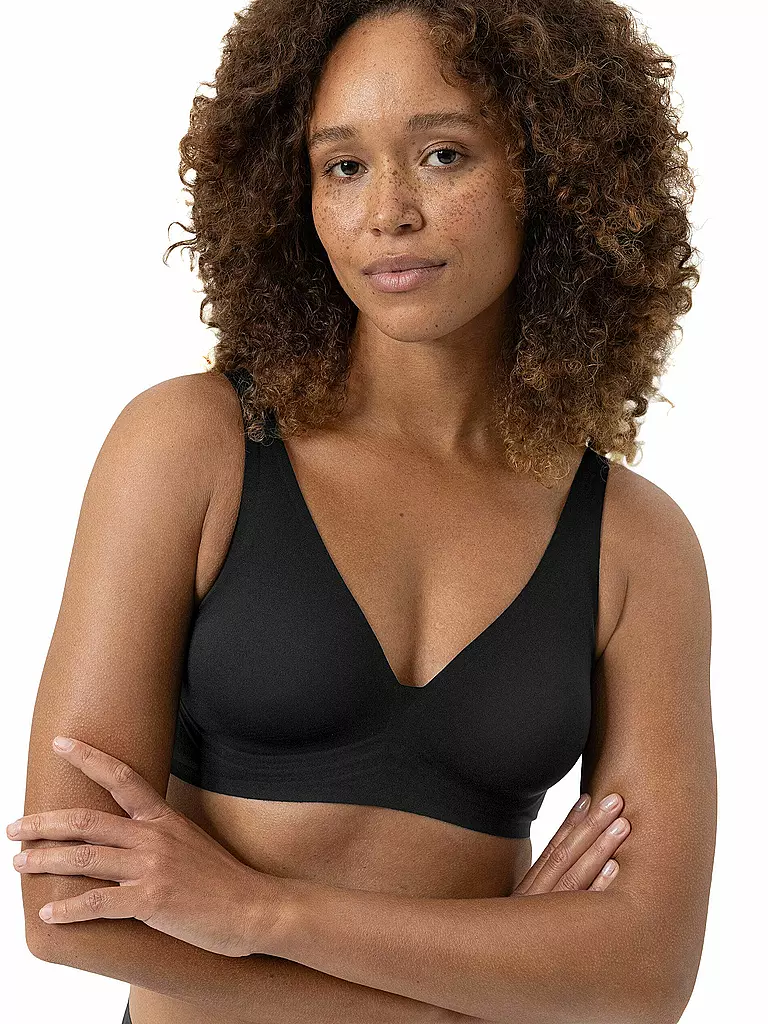 MEY | BH ohne Bügel  SIMPLY BETTER INVISIVLE schwarz | beige