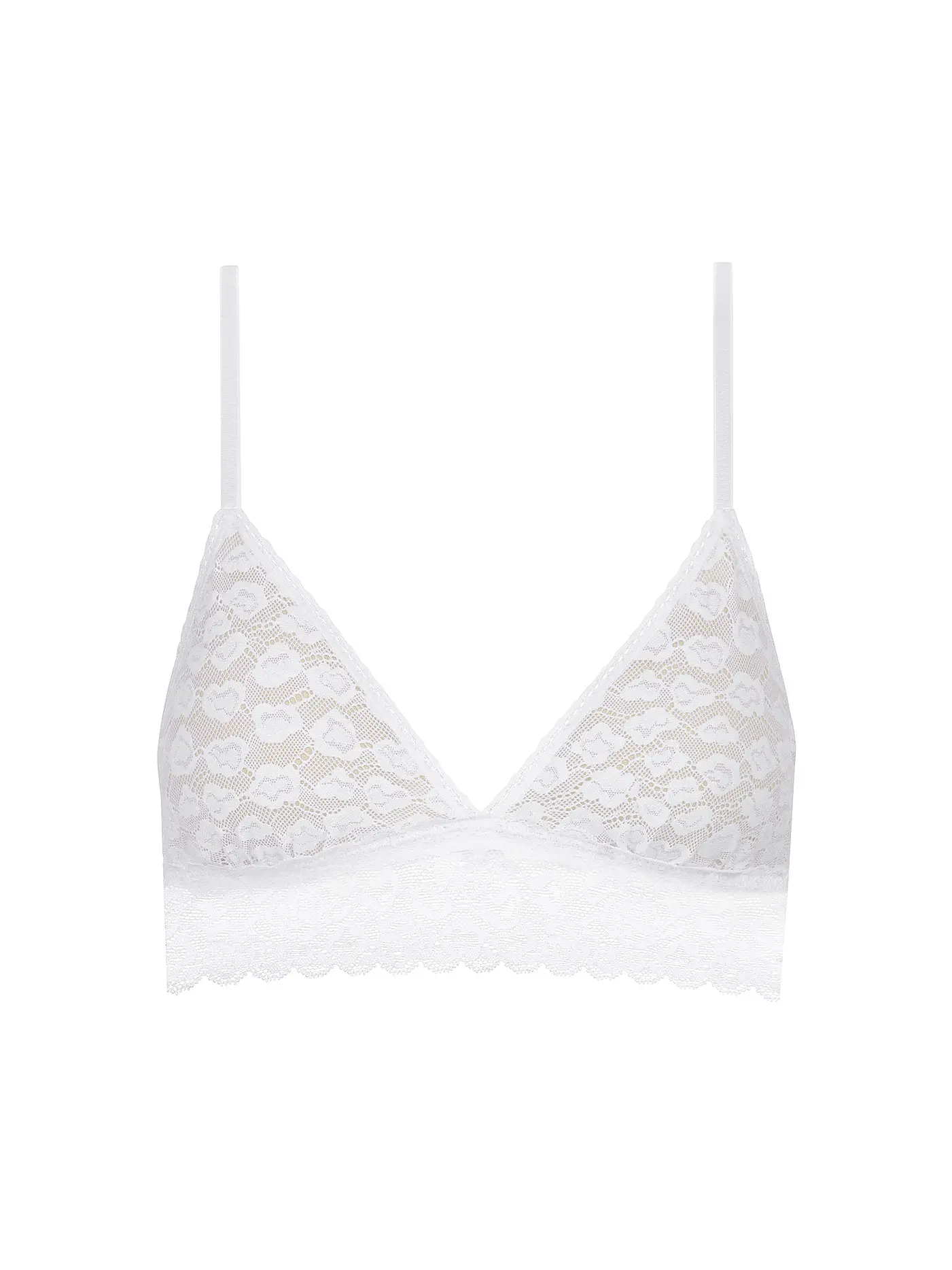 MEY | BH ohne Bügel  SAVAGE LACE paradise pink | weiss