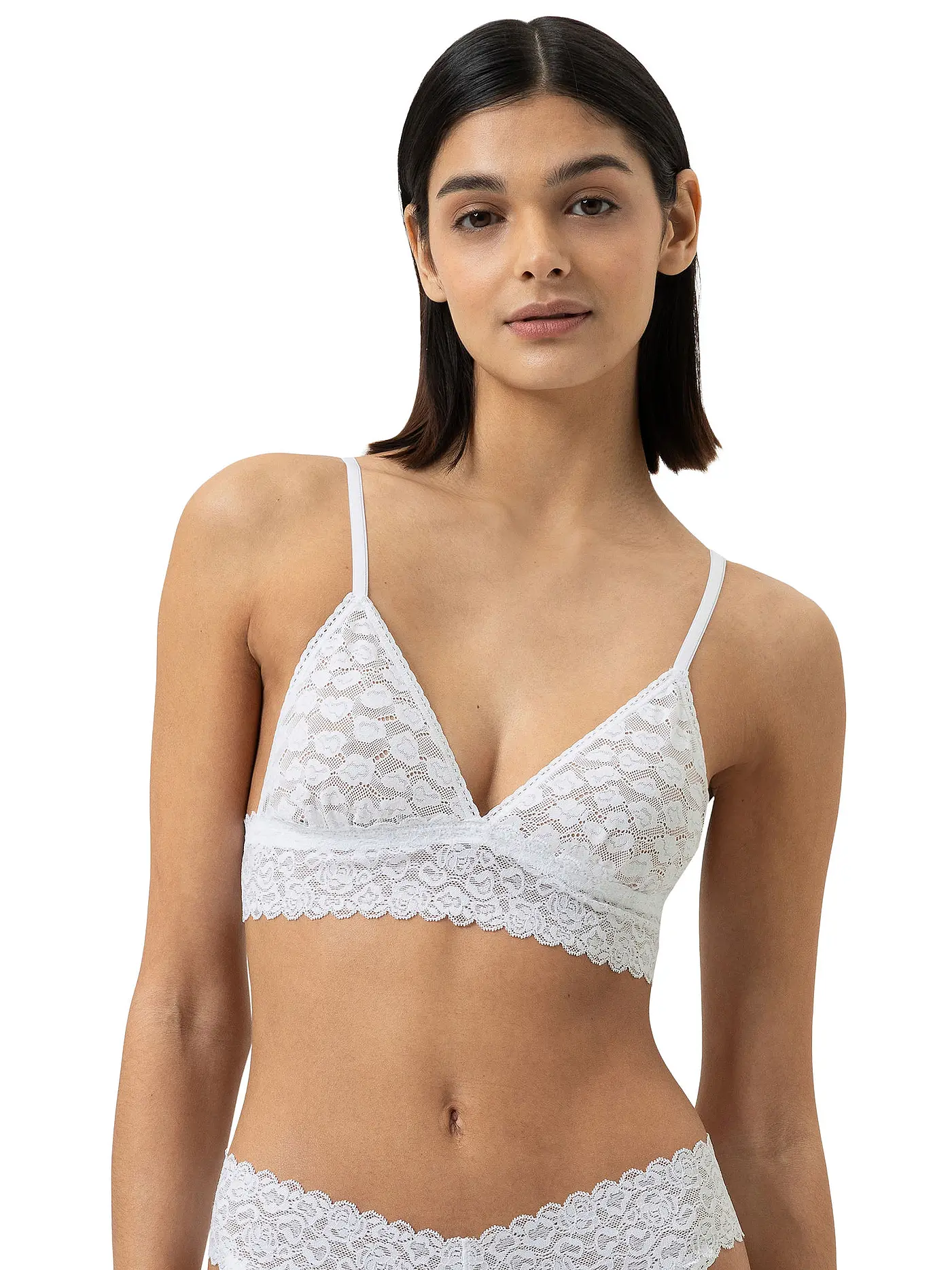 MEY | BH ohne Bügel SAVAGE LACE weiss | weiss