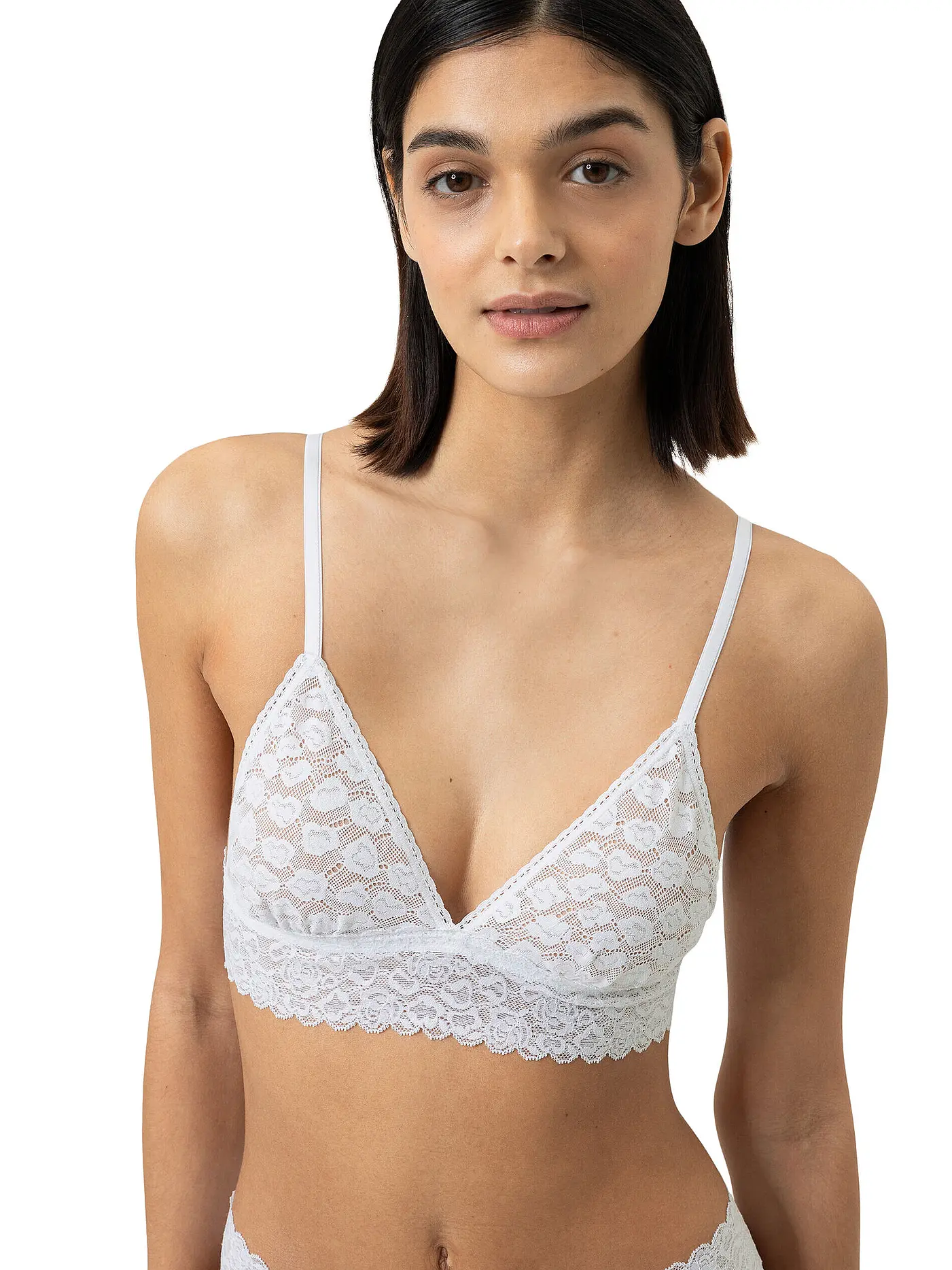 MEY | BH ohne Bügel SAVAGE LACE weiss | weiss