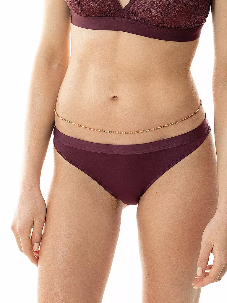 MEY | Brasil Slip indigo rose | Dunkelrot