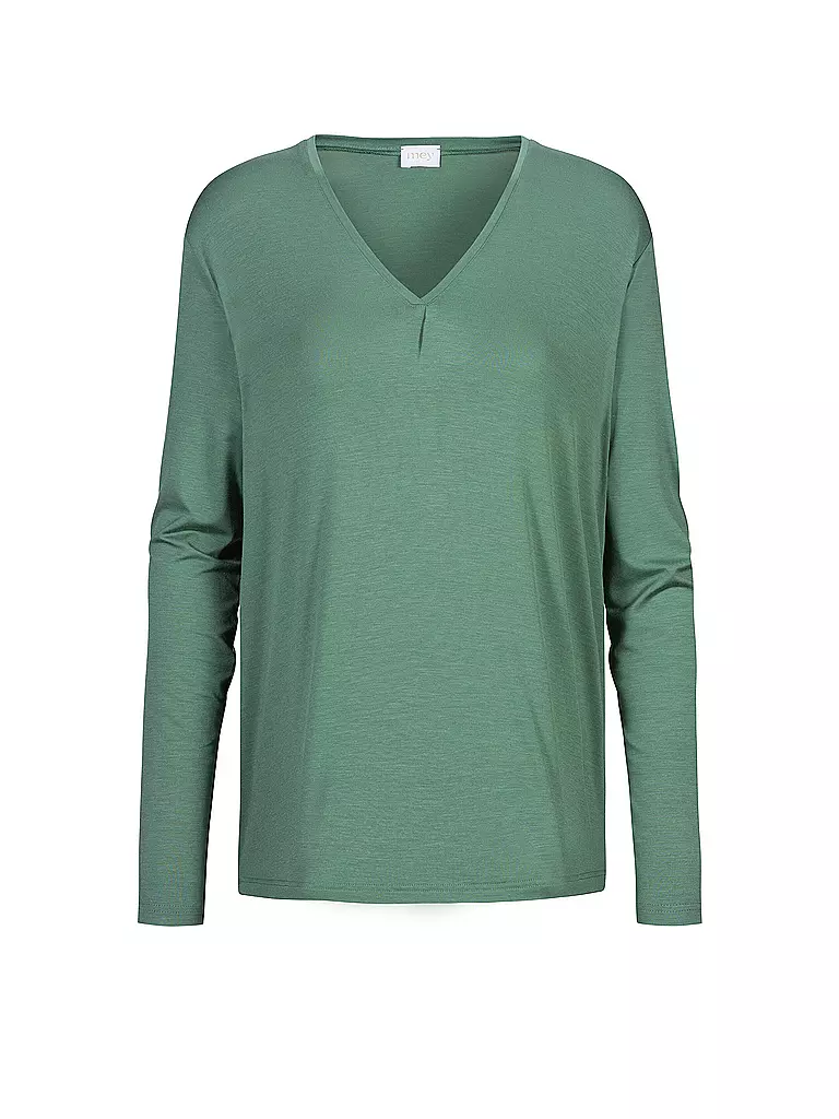 MEY | Langarmshirt PURE CHIC | grün