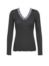 MEY | Langarmshirt WOOL EXPRESSIVE | grau