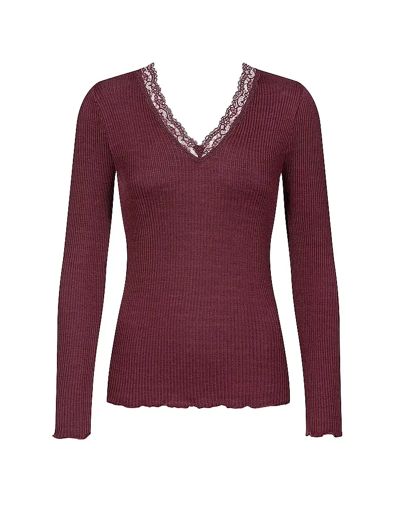MEY | Langarmshirt WOOL EXPRESSIVE | beere