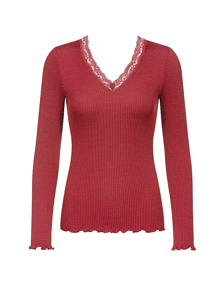 MEY | Langarmshirt WOOL EXPRESSIVE | rot