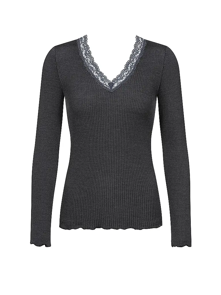 MEY | Langarmshirt WOOL EXPRESSIVE | grau