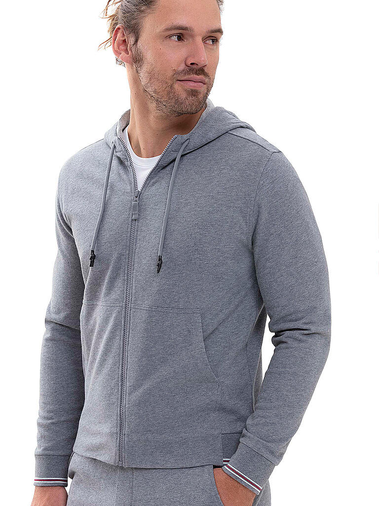 MEY | Loungesweater - Sweatjacke | grau